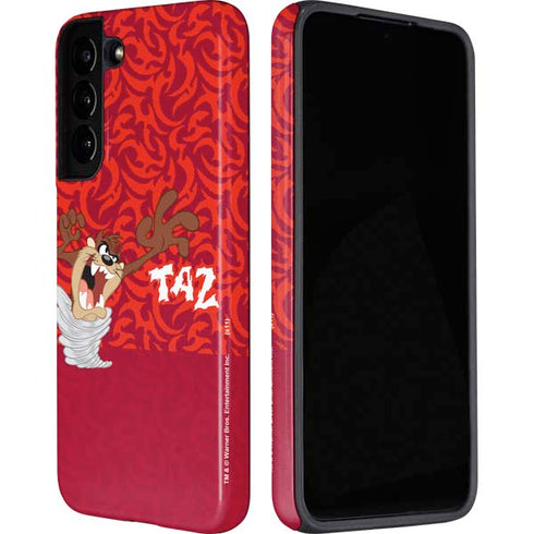 Looney Tunes Tasmanian Devil Swirl Galaxy S22 Plus Pro Case