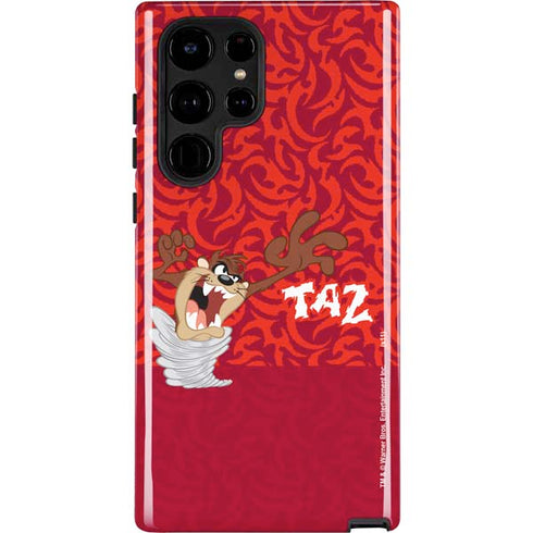 Looney Tunes Tasmanian Devil Swirl Galaxy S22 Ultra Pro Case