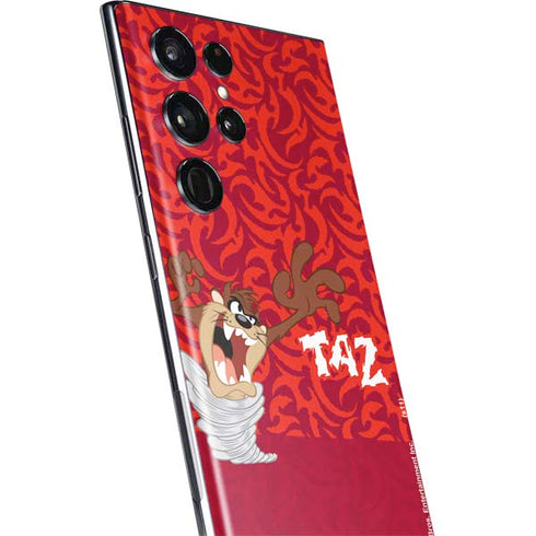 Looney Tunes Tasmanian Devil Swirl Galaxy S22 Ultra Skin