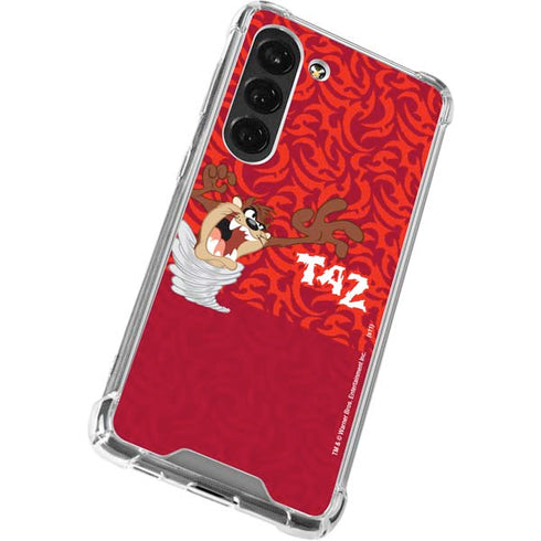 Looney Tunes Tasmanian Devil Swirl Galaxy S23 Clear Case