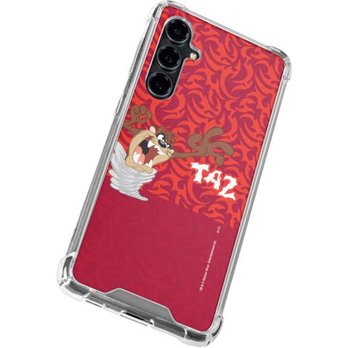 Looney Tunes Tasmanian Devil Swirl Galaxy S23 FE Clear Case