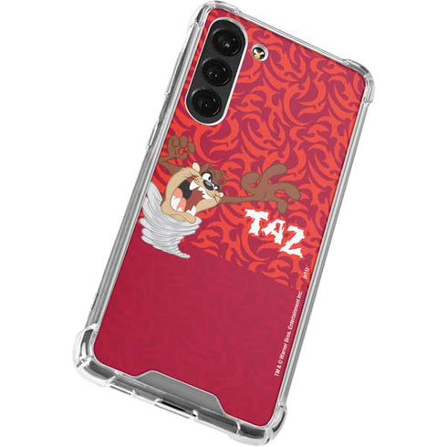 Looney Tunes Tasmanian Devil Swirl Galaxy S23 Plus Clear Case