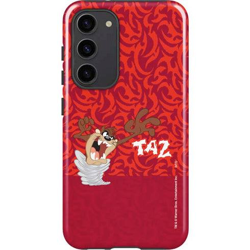 Looney Tunes Tasmanian Devil Swirl Galaxy S23 Plus Pro Case