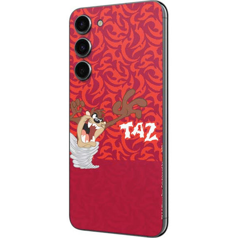 Looney Tunes Tasmanian Devil Swirl Galaxy S23 Plus Skin