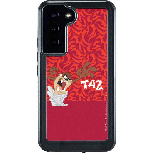 Looney Tunes Tasmanian Devil Swirl Galaxy S23 Plus Waterproof Case