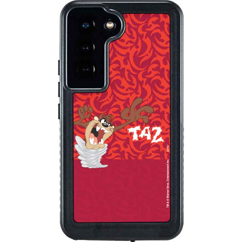 Looney Tunes Tasmanian Devil Swirl Galaxy S23 Waterproof Case