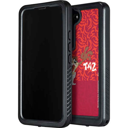 Looney Tunes Tasmanian Devil Swirl Galaxy S23 Waterproof Case