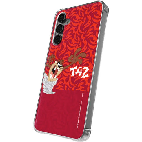 Looney Tunes Tasmanian Devil Swirl Galaxy S24 Plus Clear Case