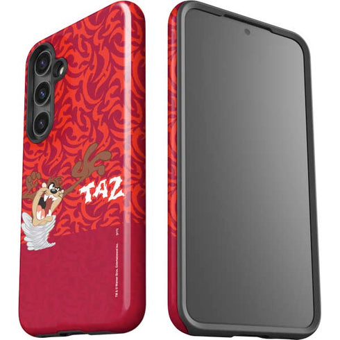 Looney Tunes Tasmanian Devil Swirl Galaxy S24 Plus Impact Case
