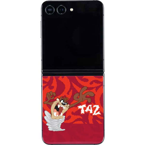 Looney Tunes Tasmanian Devil Swirl Galaxy Z Flip5 5G Skin