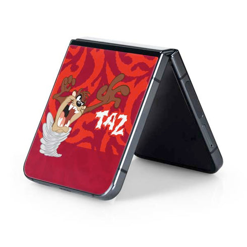 Looney Tunes Tasmanian Devil Swirl Galaxy Z Flip5 5G Skin