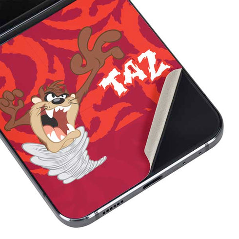 Looney Tunes Tasmanian Devil Swirl Galaxy Z Flip5 5G Skin