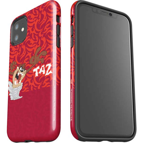 Looney Tunes Tasmanian Devil Swirl iPhone 11 Impact Case