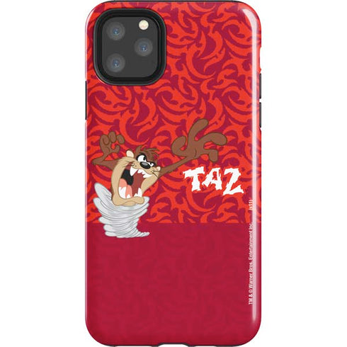 Looney Tunes Tasmanian Devil Swirl iPhone 11 Pro Max Impact Case