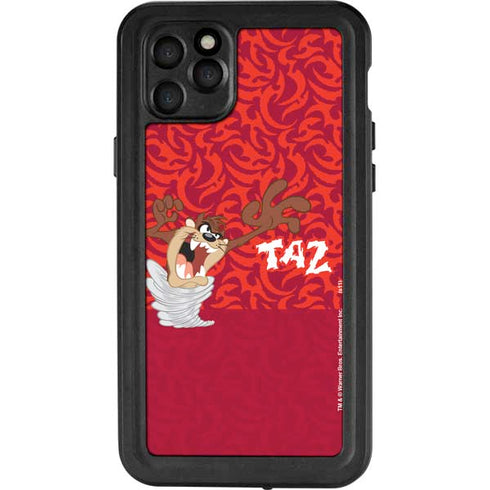 Looney Tunes Tasmanian Devil Swirl iPhone 11 Pro Max Waterproof Case