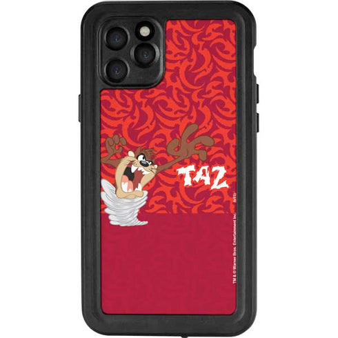 Looney Tunes Tasmanian Devil Swirl iPhone 11 Pro Waterproof Case
