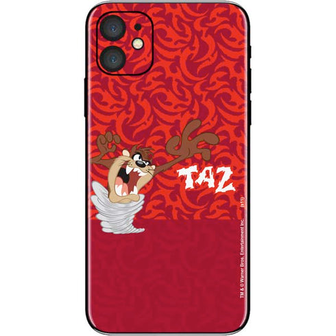Looney Tunes Tasmanian Devil Swirl iPhone 11 Skin