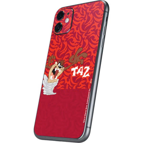 Looney Tunes Tasmanian Devil Swirl iPhone 11 Skin