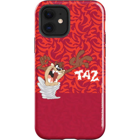Looney Tunes Tasmanian Devil Swirl iPhone 12 Impact Case