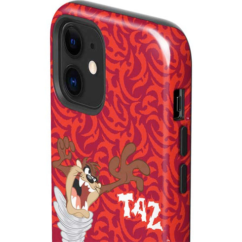 Looney Tunes Tasmanian Devil Swirl iPhone 12 Impact Case