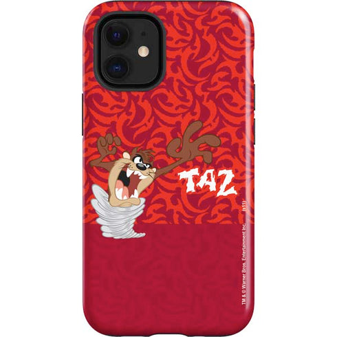 Looney Tunes Tasmanian Devil Swirl iPhone 12 Mini Impact Case