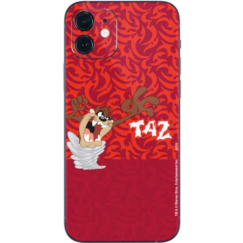 Looney Tunes Tasmanian Devil Swirl iPhone 12 Mini Skin
