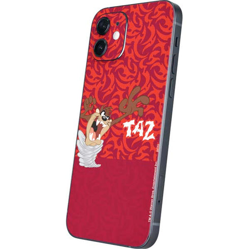 Looney Tunes Tasmanian Devil Swirl iPhone 12 Mini Skin