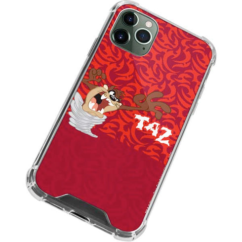 Looney Tunes Tasmanian Devil Swirl iPhone 12 Pro Clear Case