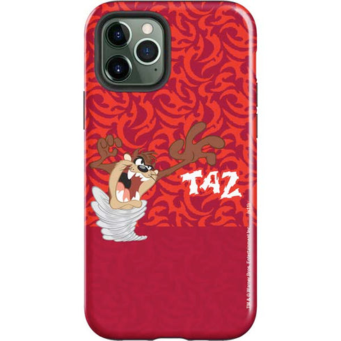 Looney Tunes Tasmanian Devil Swirl iPhone 12 Pro Impact Case