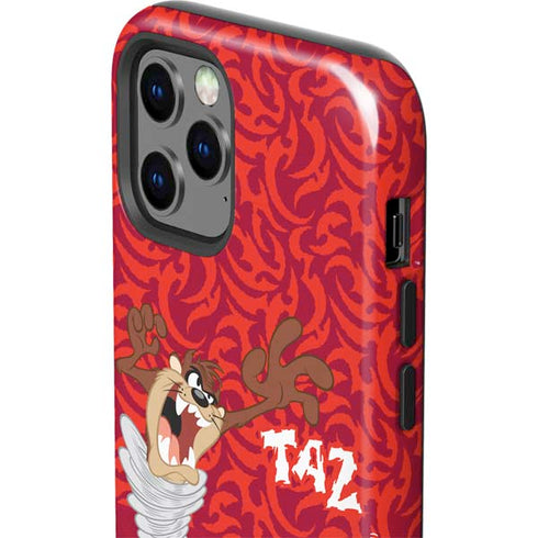 Looney Tunes Tasmanian Devil Swirl iPhone 12 Pro Impact Case