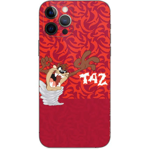 Looney Tunes Tasmanian Devil Swirl iPhone 12 Pro Skin