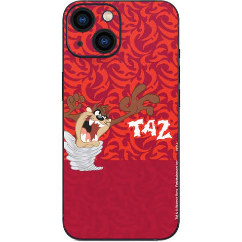 Looney Tunes Tasmanian Devil Swirl iPhone 13 Mini Skin