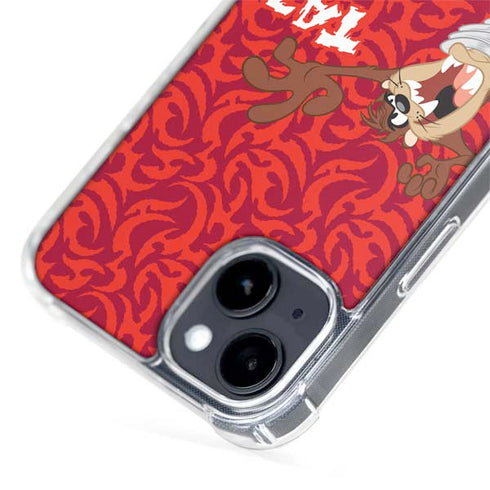 Looney Tunes Tasmanian Devil Swirl iPhone 15 Plus MagSafe Case