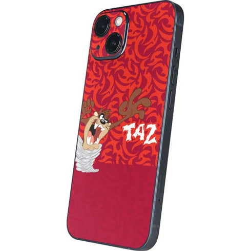 Looney Tunes Tasmanian Devil Swirl iPhone 14 Plus Skin