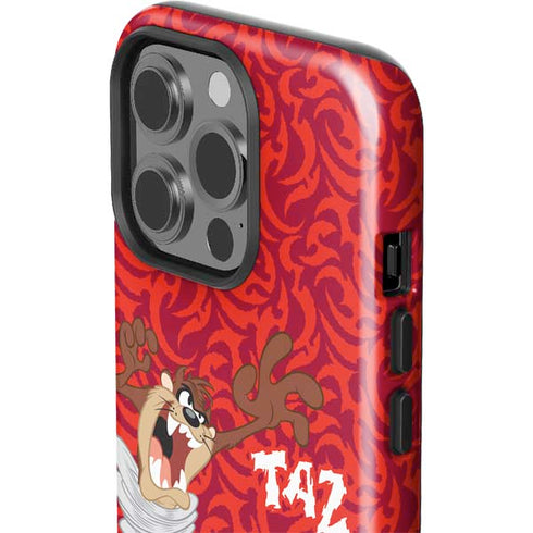 Looney Tunes Tasmanian Devil Swirl iPhone 14 Pro Impact Case