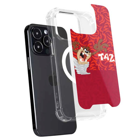 Looney Tunes Tasmanian Devil Swirl iPhone 14 Pro MagSafe Case