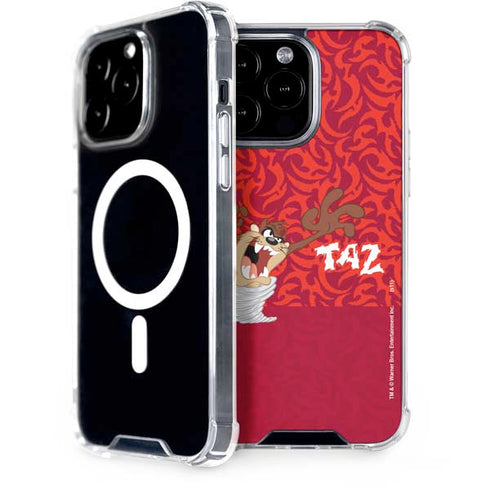 Looney Tunes Tasmanian Devil Swirl iPhone 15 Pro Max MagSafe Case