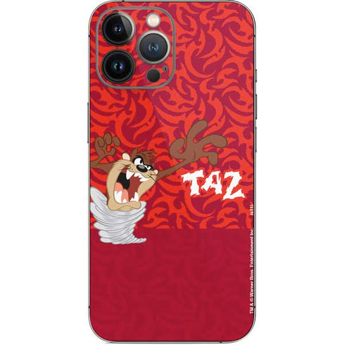 Looney Tunes Tasmanian Devil Swirl iPhone 14 Pro Max Skin
