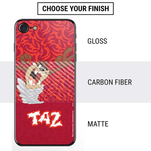 Looney Tunes Tasmanian Devil Swirl iPhone SE (2nd & 3rd Gen) Skin