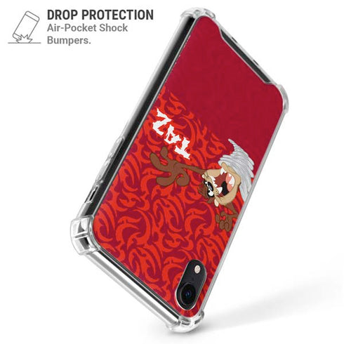 Looney Tunes Tasmanian Devil Swirl iPhone XR Clear Case