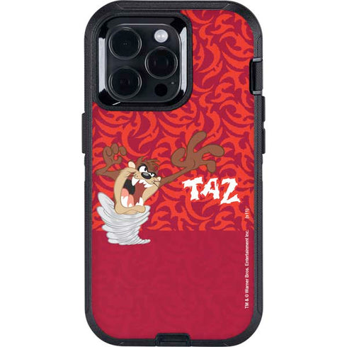 Looney Tunes Tasmanian Devil Swirl Otterbox Defender iPhone Skin