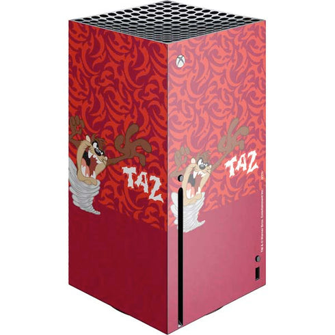 Looney Tunes Tasmanian Devil Swirl Xbox Series X Console Skin