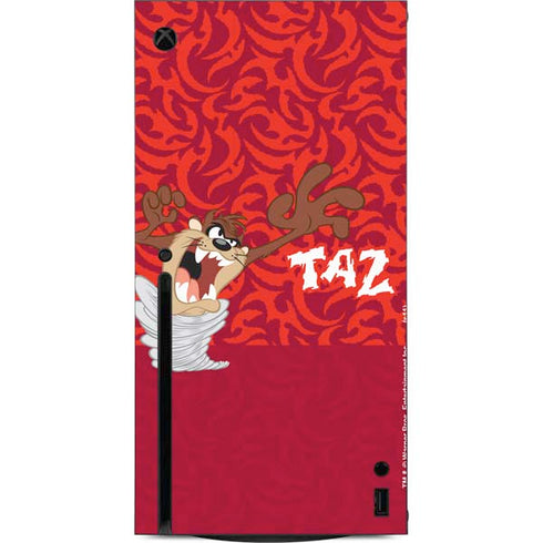 Looney Tunes Tasmanian Devil Swirl Xbox Series X Console Skin