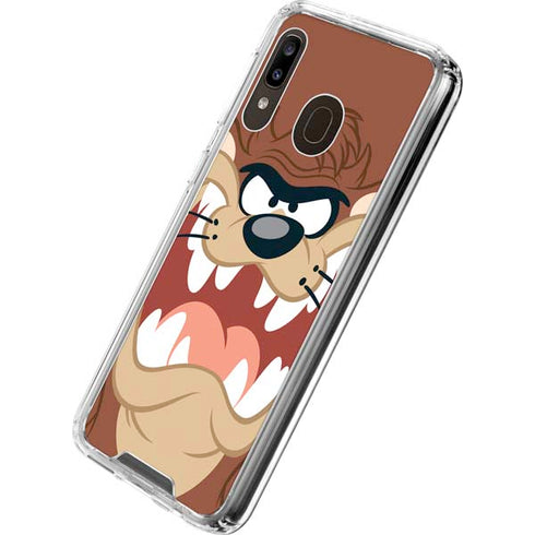 Looney Tunes Tasmanian Devil Up Close Galaxy A30 Clear Case