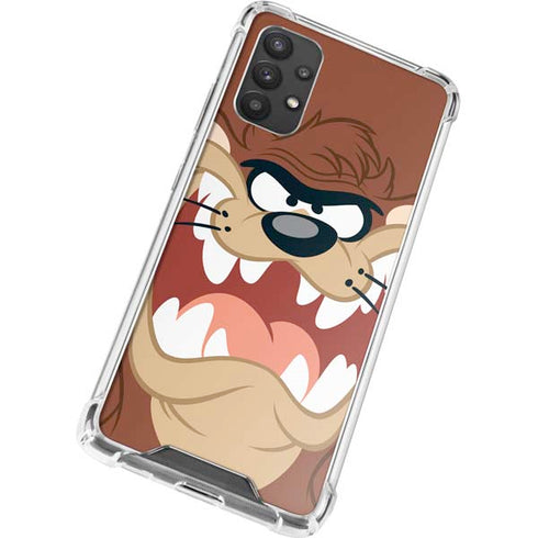 Looney Tunes Tasmanian Devil Up Close Galaxy A32 5G Clear Case