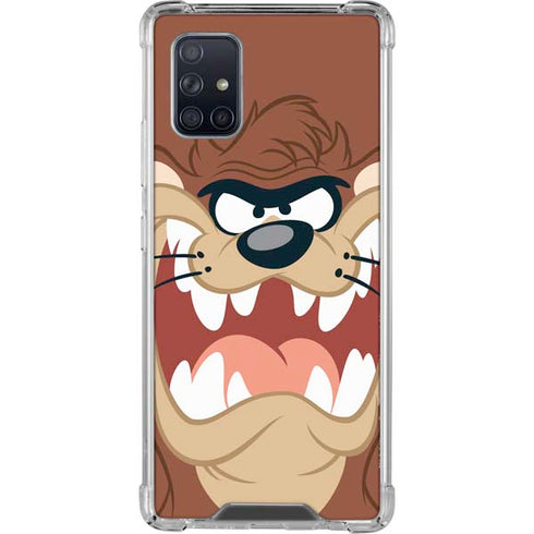 Looney Tunes Tasmanian Devil Up Close Galaxy A71 5G Clear Case
