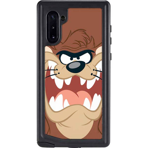 Looney Tunes Tasmanian Devil Up Close Galaxy Note 10 Waterproof Case