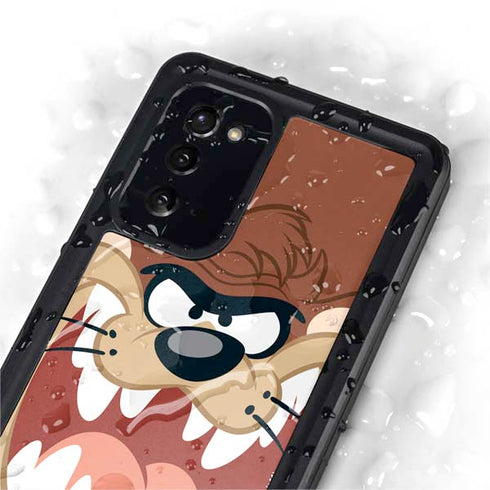 Looney Tunes Tasmanian Devil Up Close Galaxy Note20 5G Waterproof Case