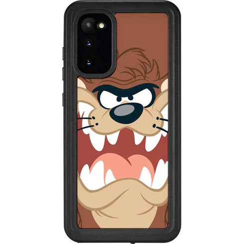 Looney Tunes Tasmanian Devil Up Close Galaxy S20 Waterproof Case