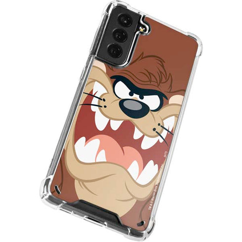 Looney Tunes Tasmanian Devil Up Close Galaxy S21 5G Clear Case